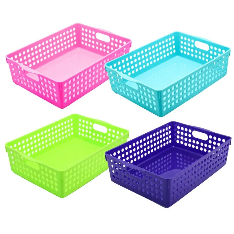 Mode Neon Tray Basket, Small, 4 Asstd Colours