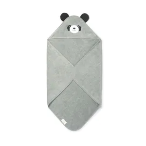 MORI Hooded Baby Towel - Panda - Grey