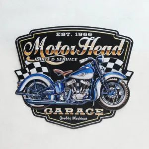 MOTOR HEAD METAL ART SIGNS