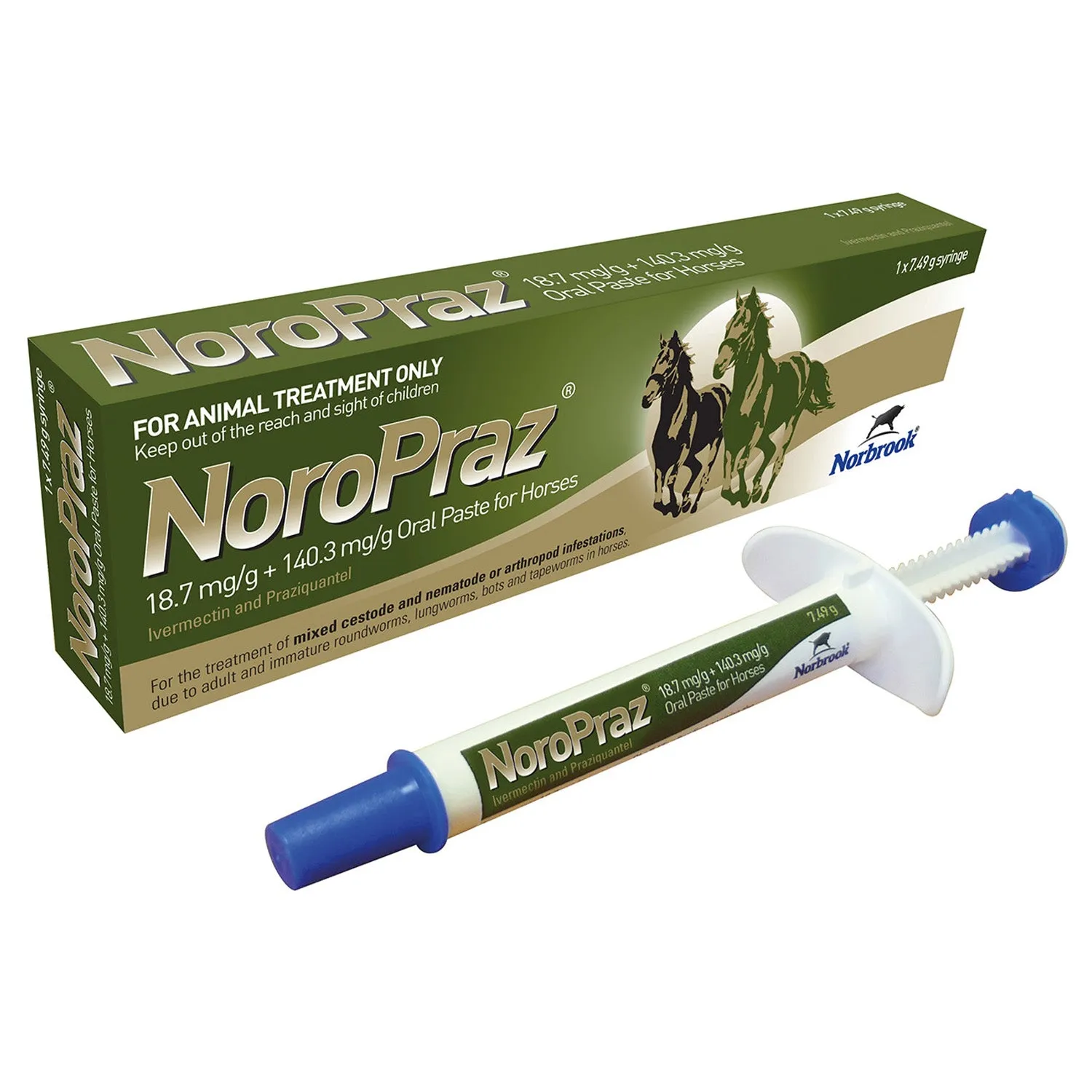 Noropraz 18.7 mg/g   140.3 mg/g Oral Paste Horse Wormer