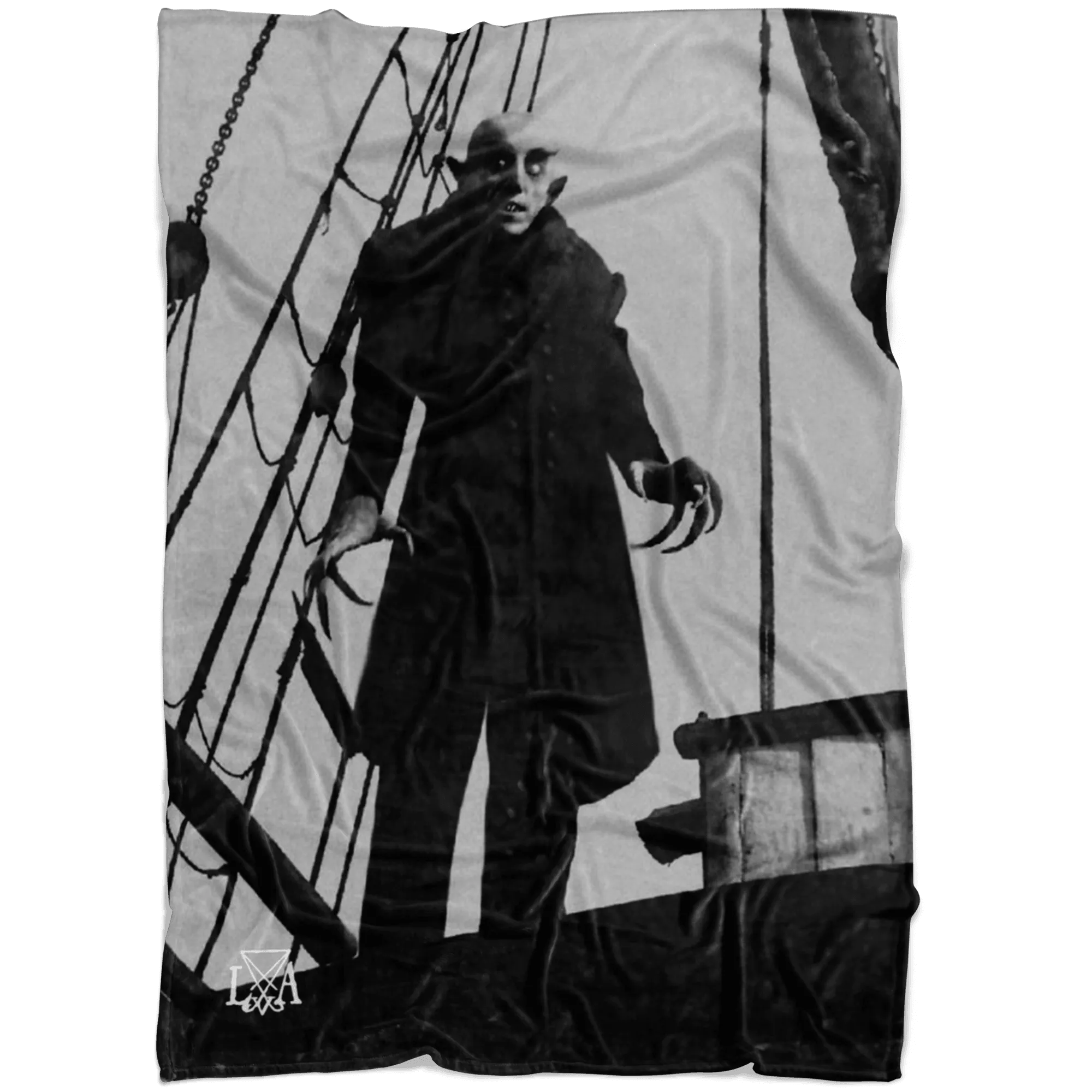 Nosferatu upon Empusa (ship) Fleece Blanket