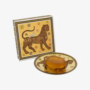 Ortigia | Ambra Nera Glass Plate and Soap
