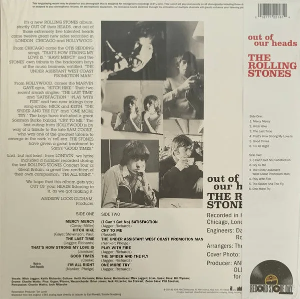 Out Of Our Heads Limited Edition RSD