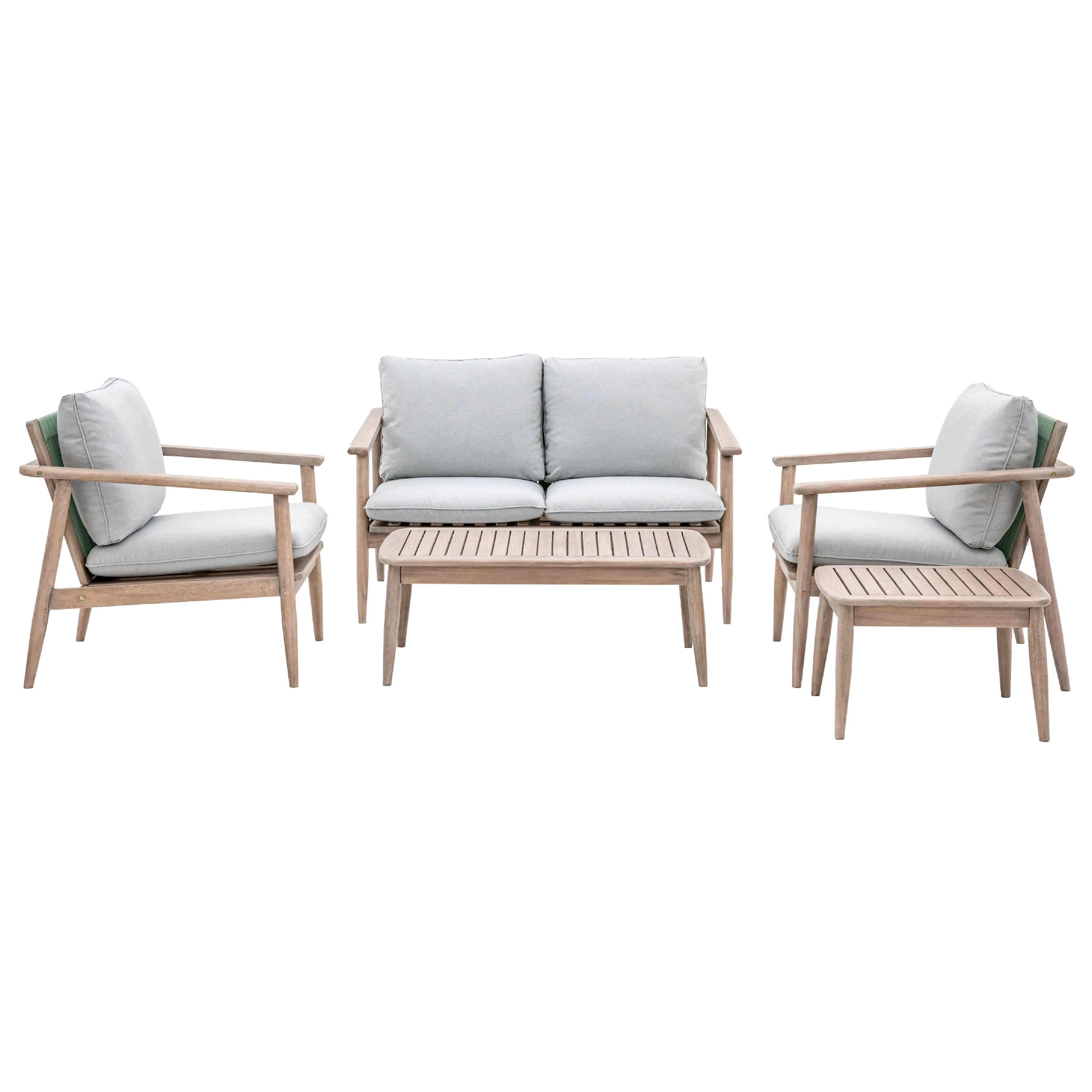 Outdoor Corsica Lounge Set | Grey Acacia