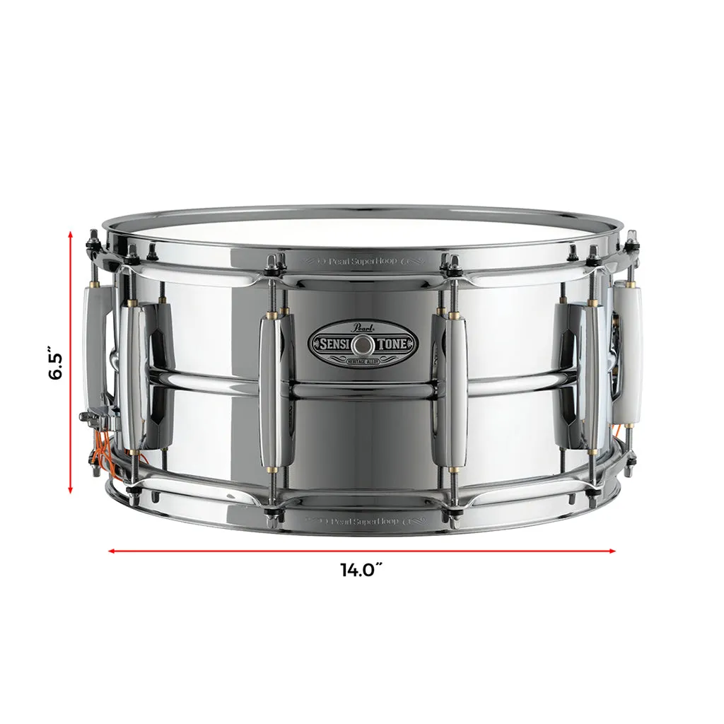 Pearl 14"x6.5" Sensitone Heritage Alloy Snare Drum - Steel