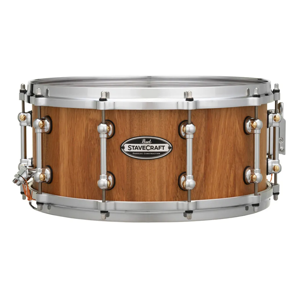 Pearl 14"x6.5" StaveCraft Makha with Thai Oak DadoLoc Snare Drum