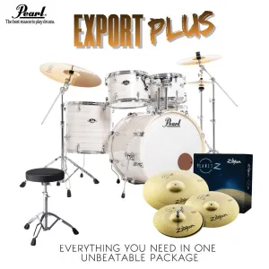 Pearl EXX Export Plus 22" Fusion Plus Kit Package - Slipstream White