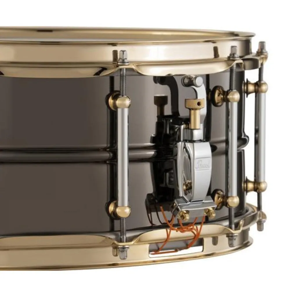 Pearl Limited Edition 14x6.5 SensiTone Black Nickel Brass Snare Drum