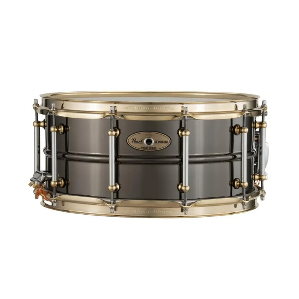 Pearl Limited Edition 14x6.5 SensiTone Black Nickel Brass Snare Drum