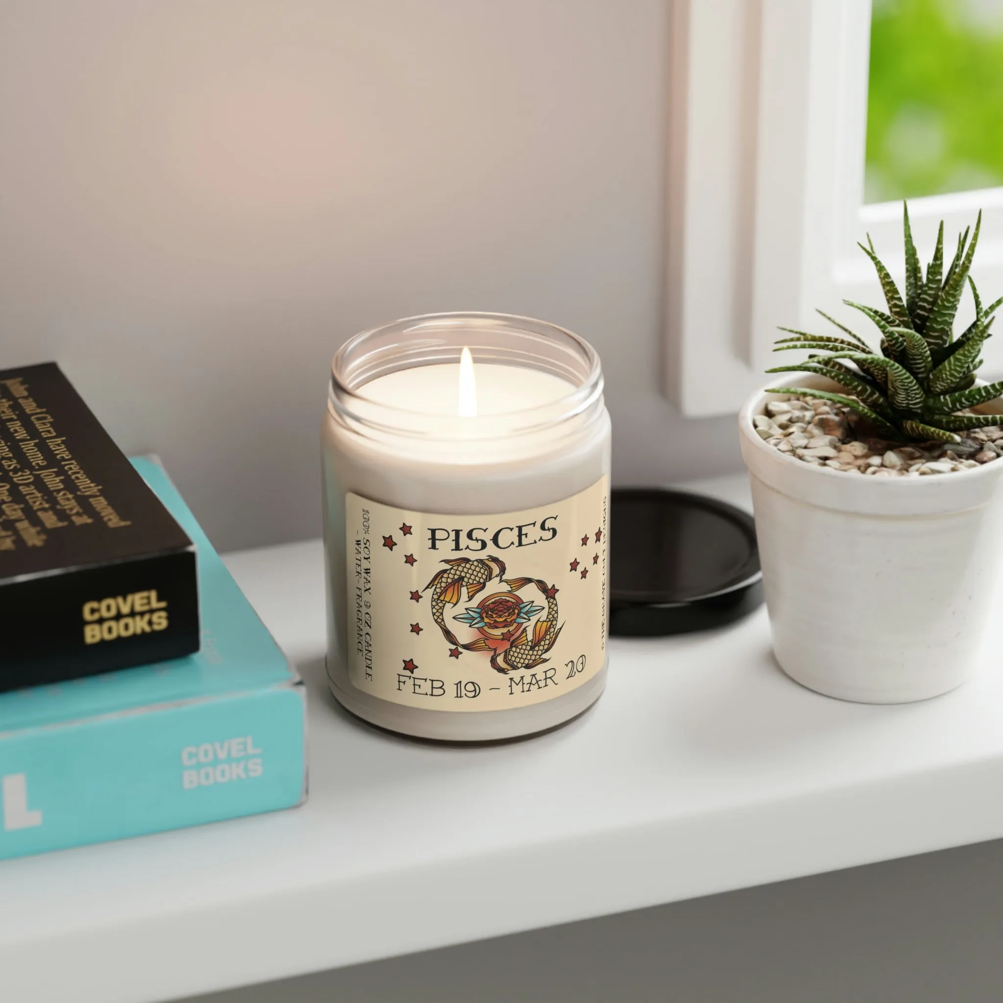 PISCES Zodiac Scented Soy Candle, 9oz