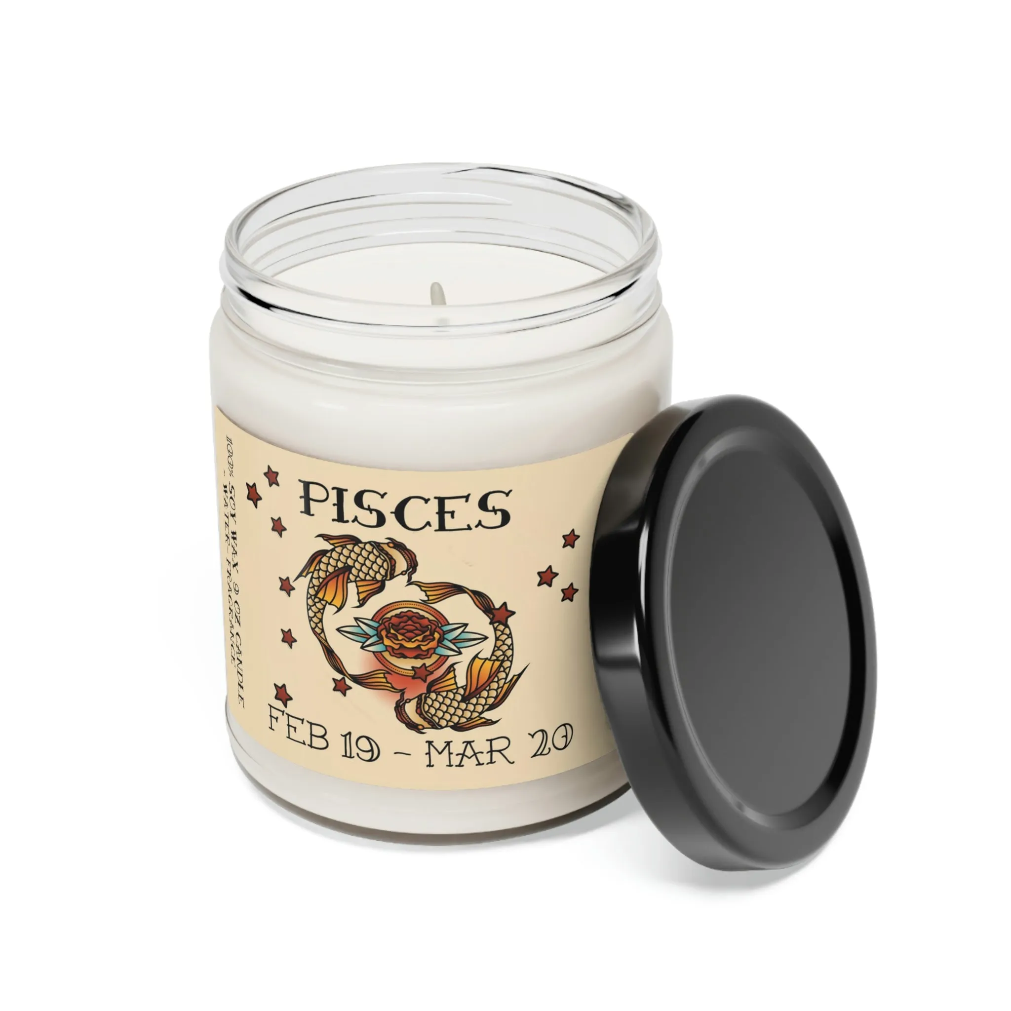 PISCES Zodiac Scented Soy Candle, 9oz