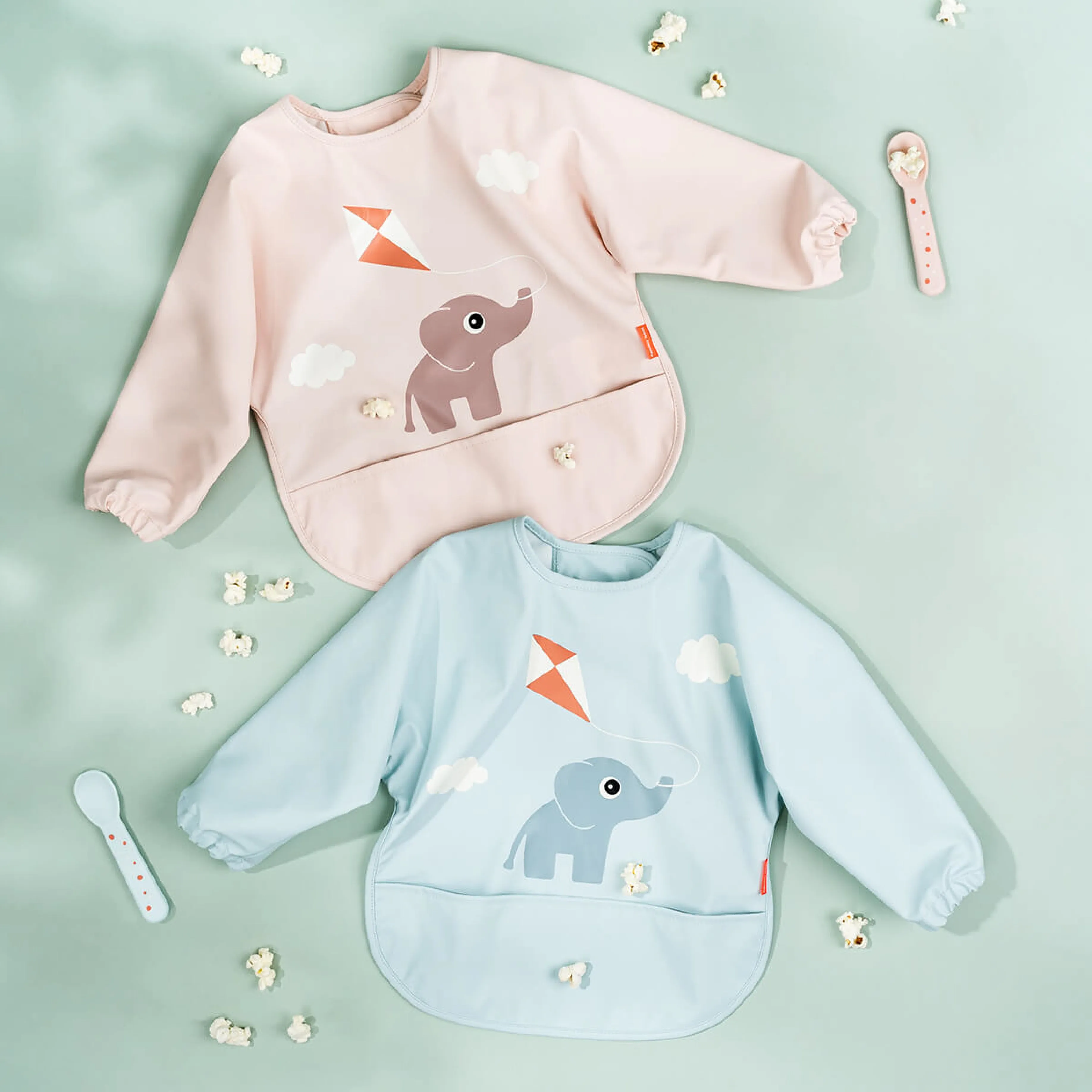 Playground Sleeved Pocket Bib | Blue