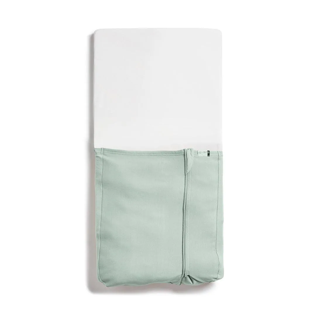 [Preloved] - ergoPouch Organic Cot Tuck Sheet/Blanket - Sage