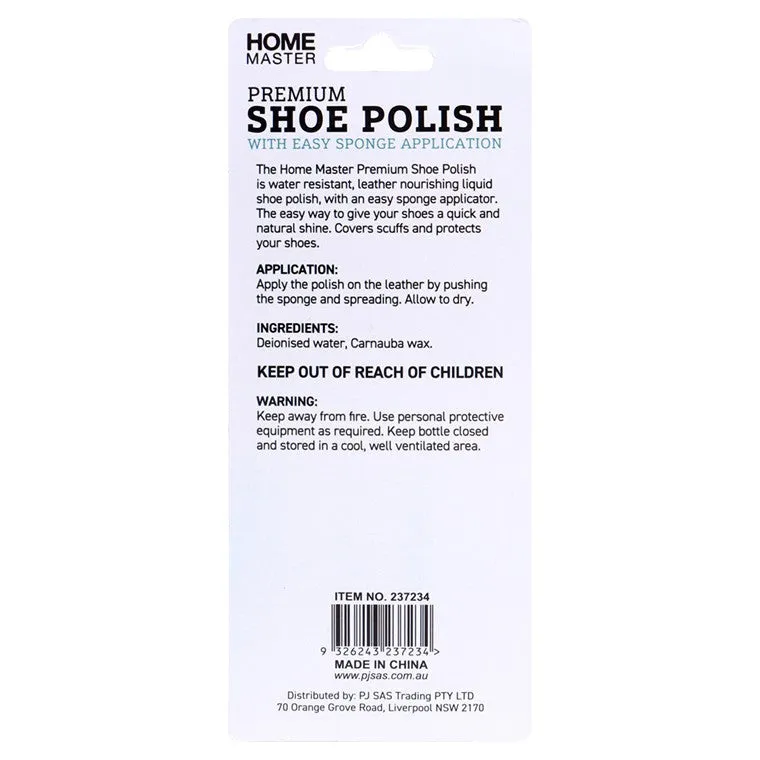 Premium Shoe Polish, Black, 75ml
