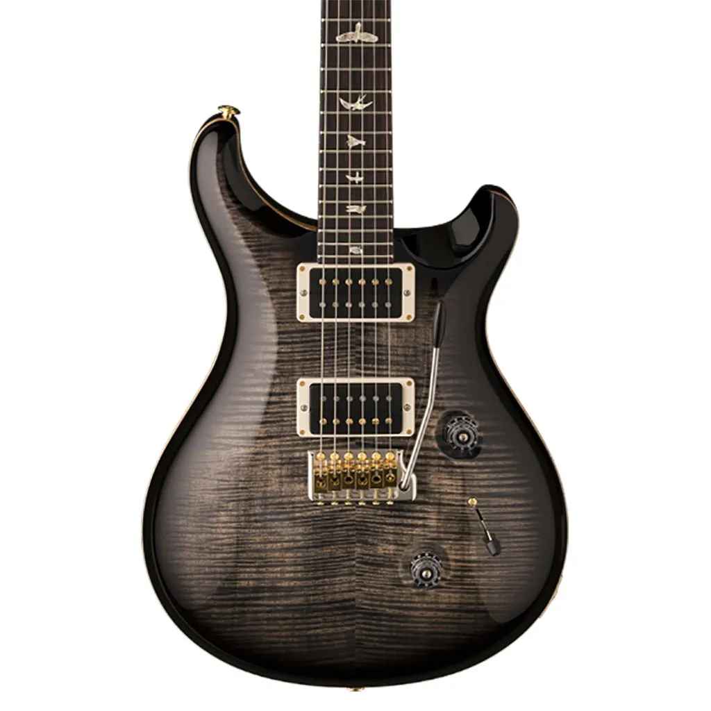 PRS Custom 24 - 10 Top - Pattern Thin - Charcoal Burst