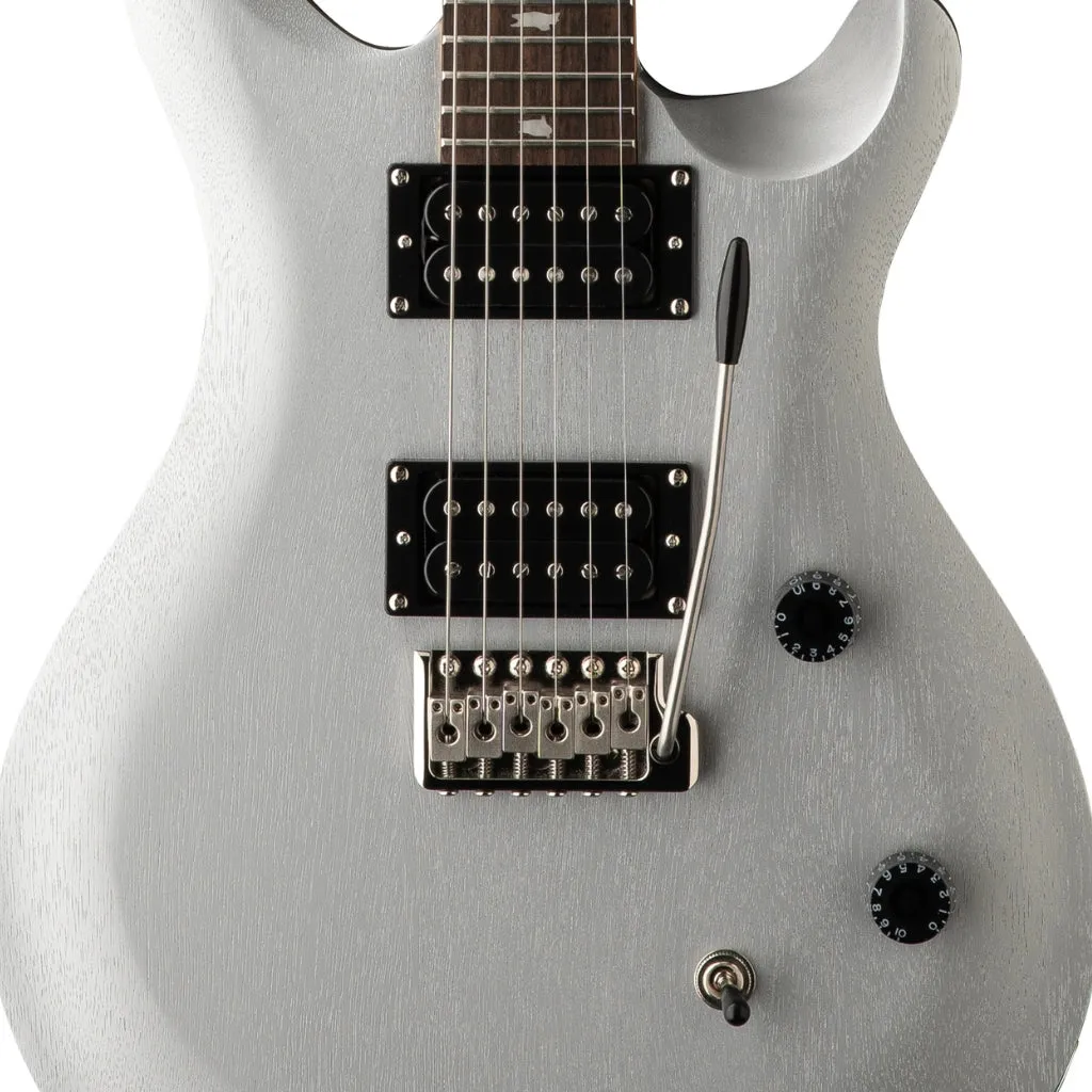 PRS SE CE24 Standard Satin Electric Guitar - Metallic Silver