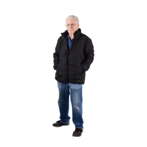 Puffa Jacket, Black, Size L