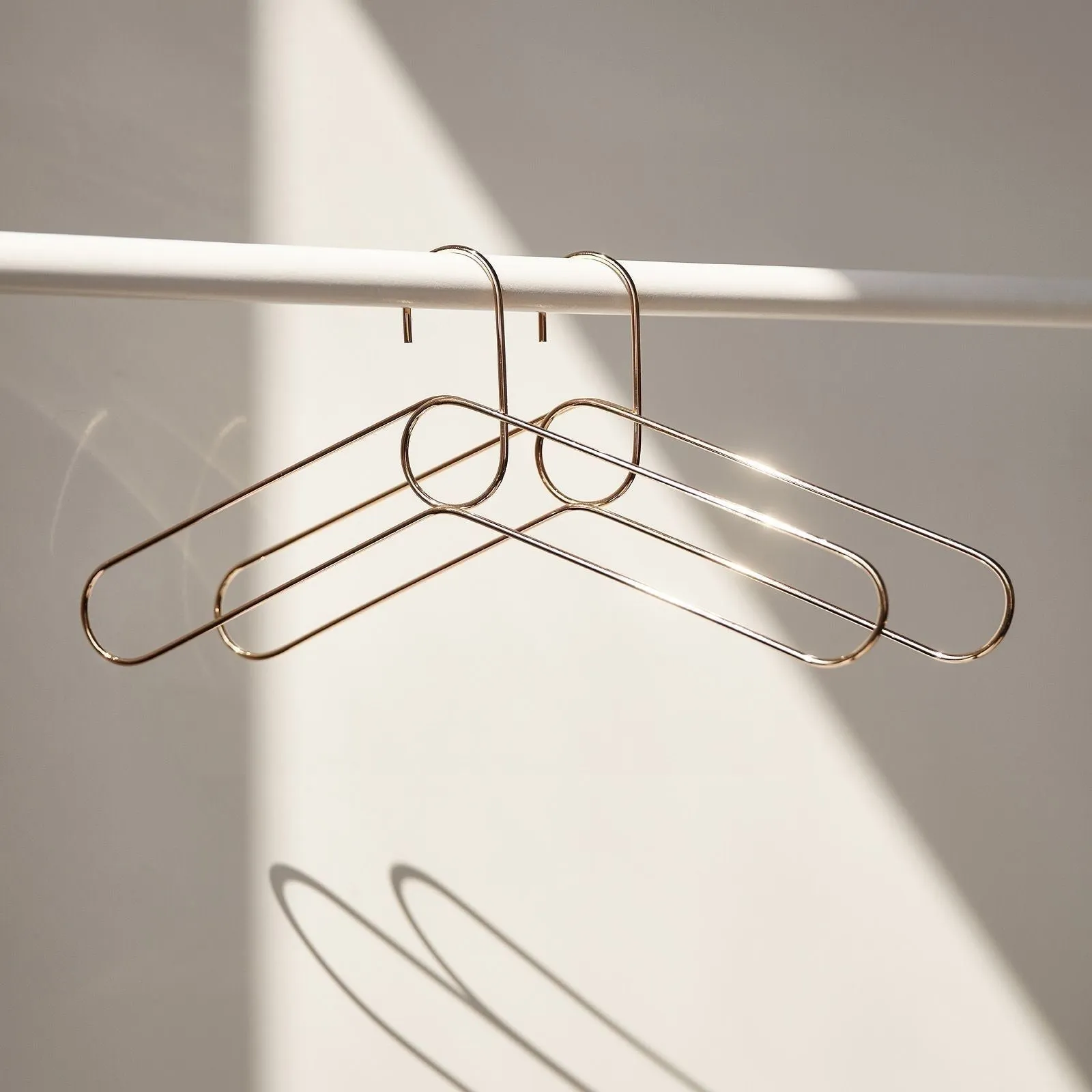 Puik Loop Coat Hanger Set Of 3, Gold