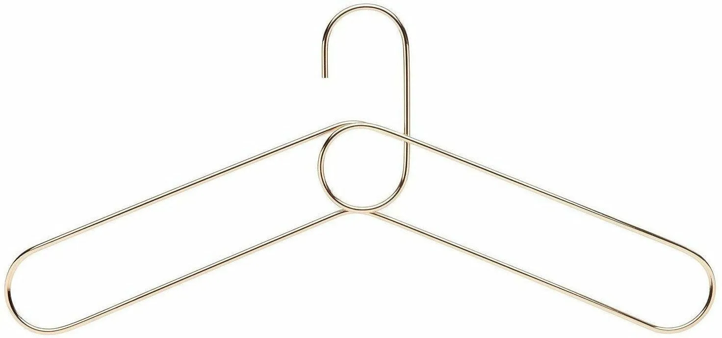 Puik Loop Coat Hanger Set Of 3, Gold
