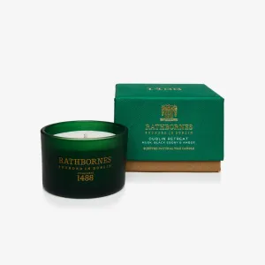Rathbornes 1488 | Dublin Retreat Scented Candle (Musk, Black Ebony & Amber)
