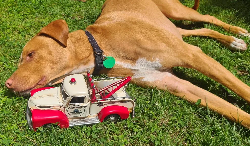 RED/ CREAM TOW TRUCK