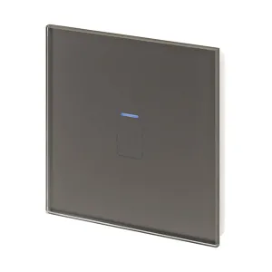 Retrotouch Crystal Touch Switch 240v 1G 1W Grey