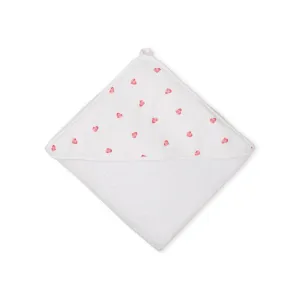 Rosa & Blue Hooded Towel - Heart