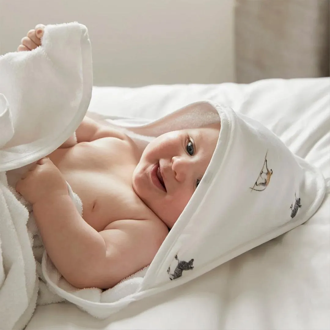 Rosa & Blue Hooded Towel - Safari