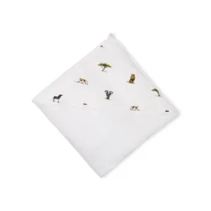 Rosa & Blue Hooded Towel - Safari