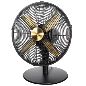 Russell Hobbs RHMDF1201BG 12” Metal Desk Fan in Brushed Gold and Black