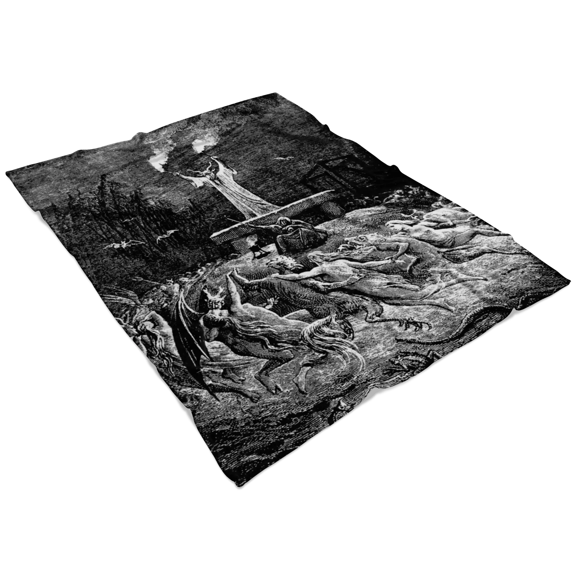 Sabbat of Witches and Demons Fleece Blanket