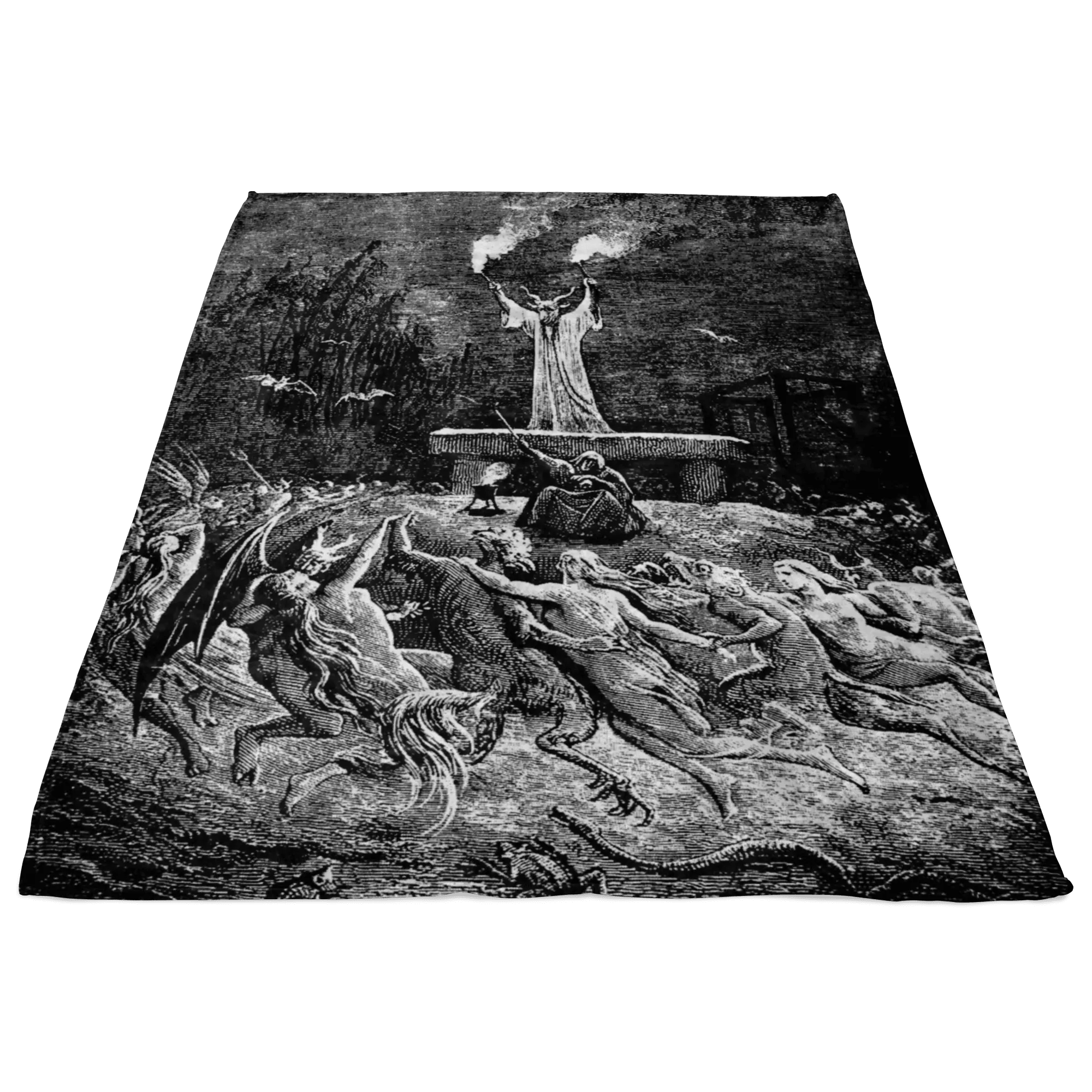 Sabbat of Witches and Demons Fleece Blanket