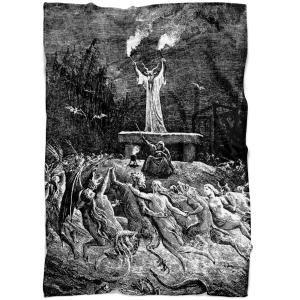 Sabbat of Witches and Demons Fleece Blanket