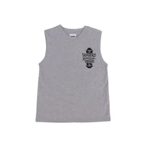 Skate Print Muscle Tank, Size 12