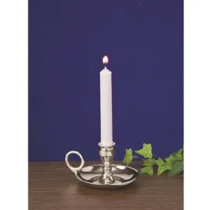 Small Silver Chamberstick for 1/2" Dia. Candles