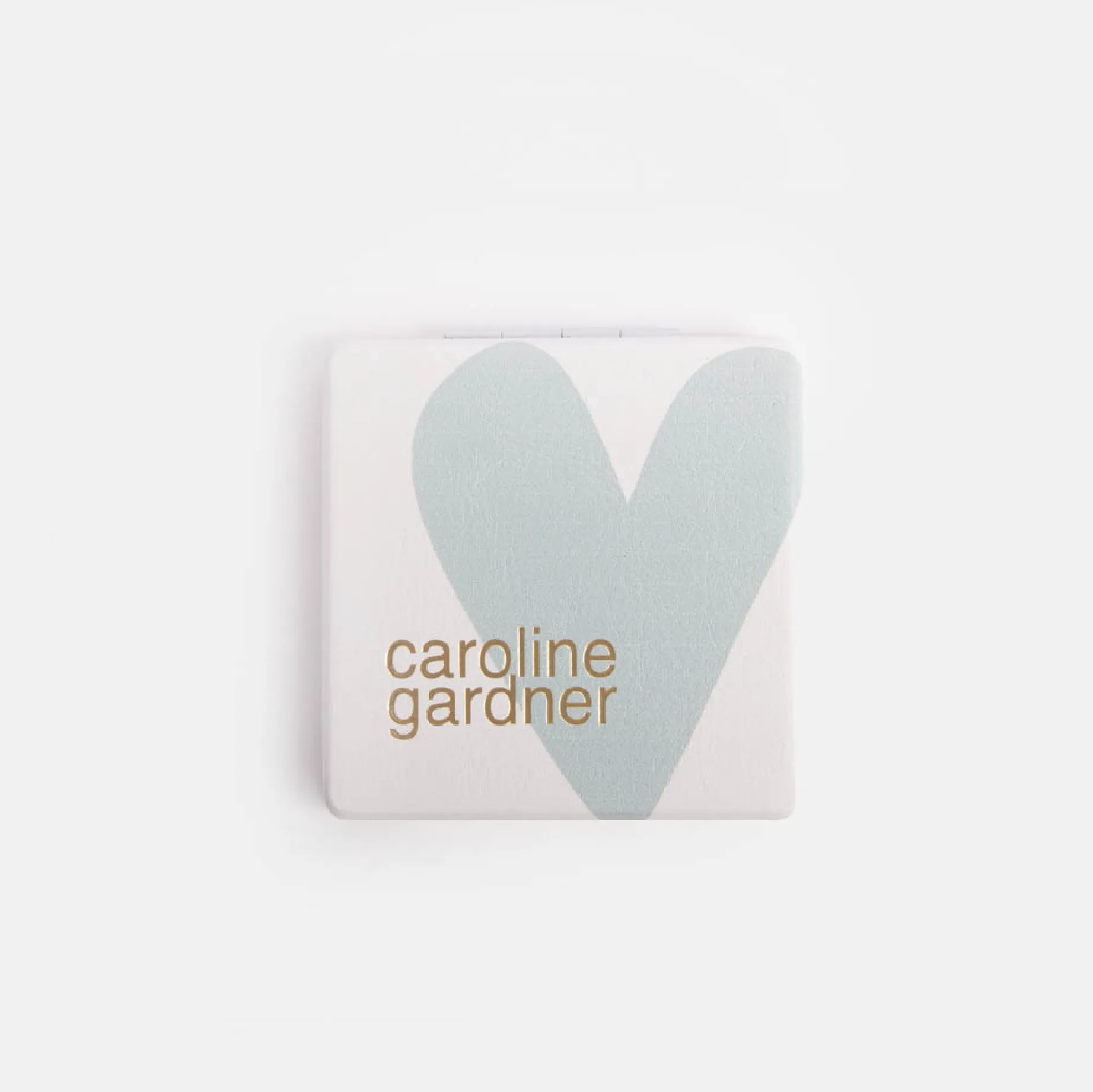 Square Heart Pocket Mirror | Pink & Red