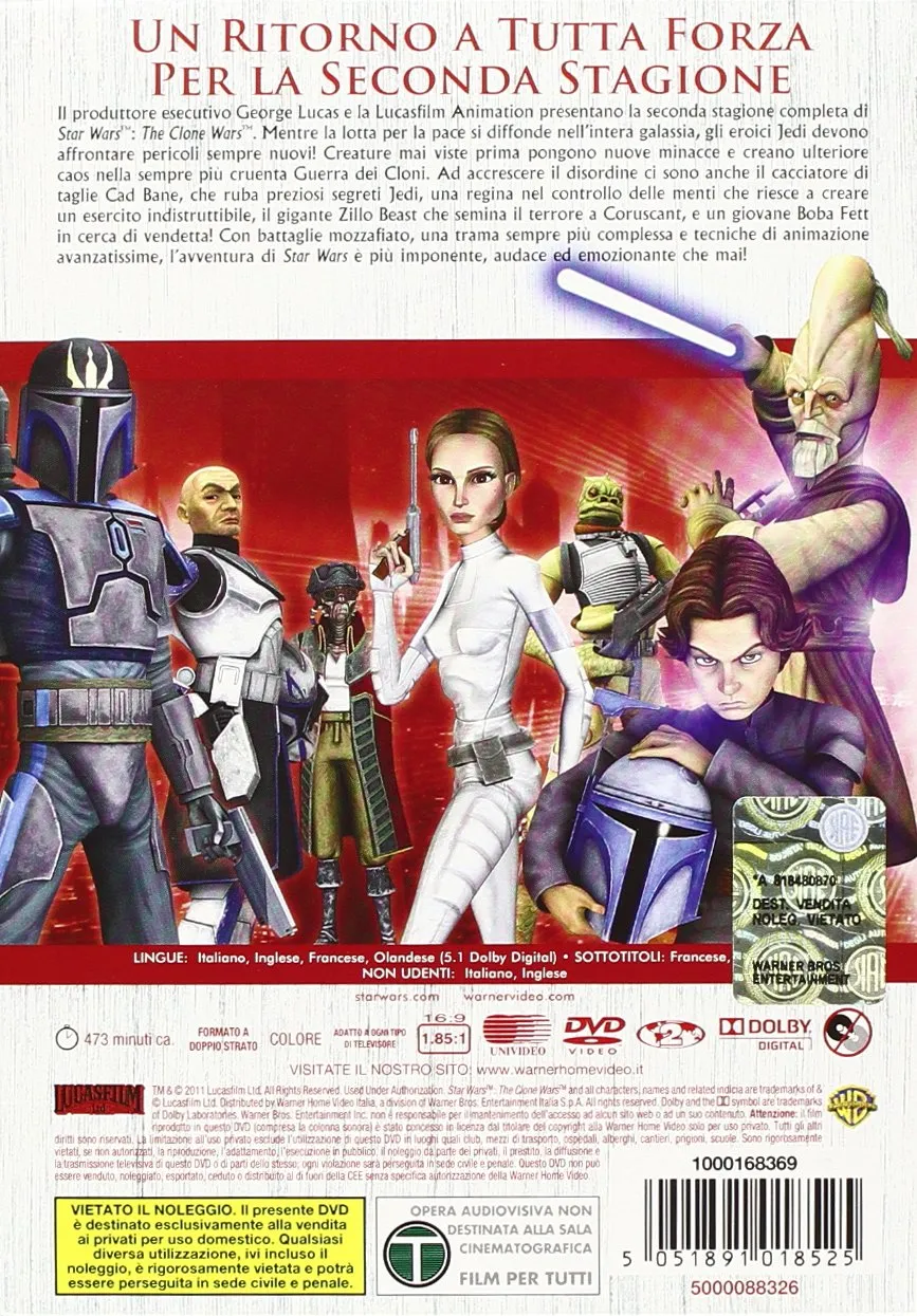 Star Wars The Clone Wars - Stagione 2 Completa 4DVD