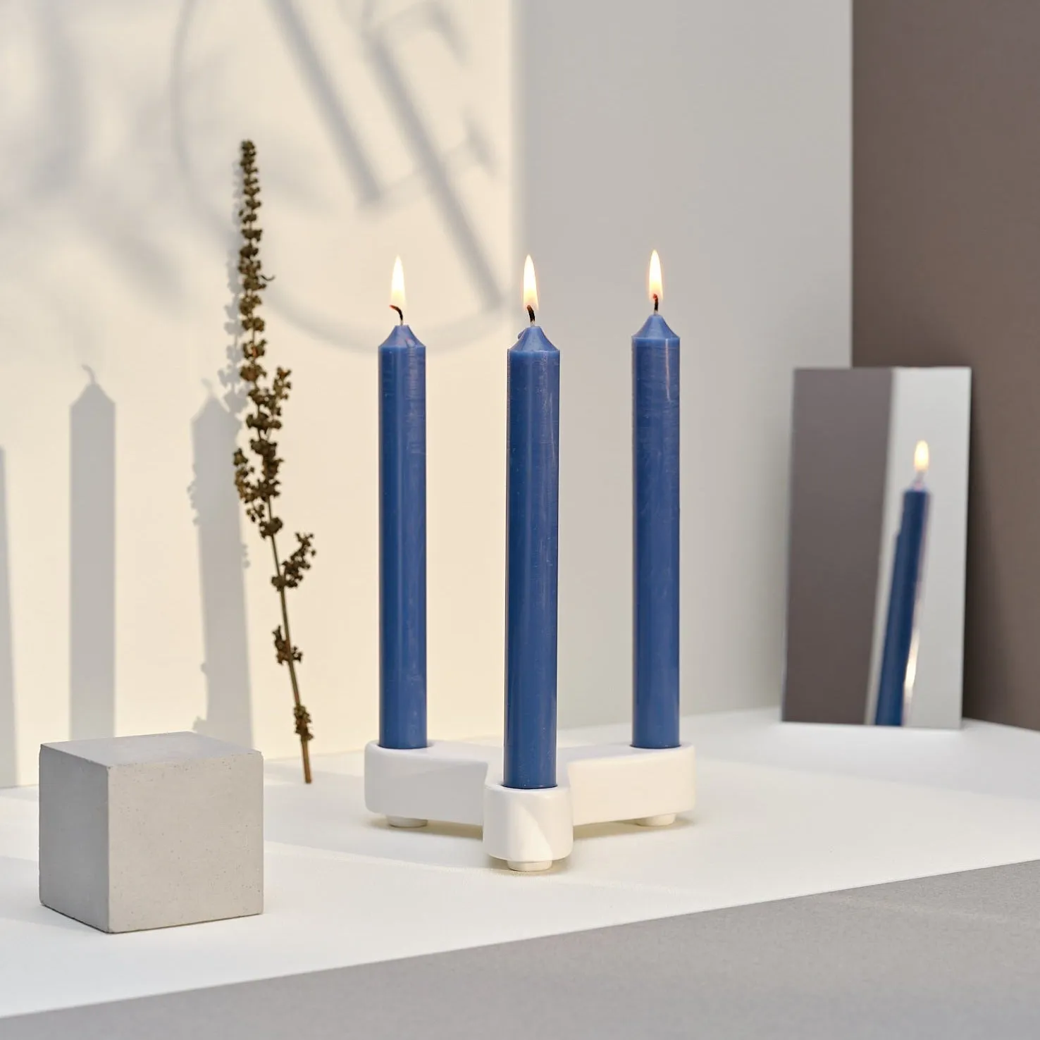 Straight Dinner Candle | Blue | 22cm