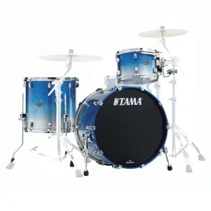 Tama WBS32RZS Starclassic Walnut/Birch 3-Piece Shell Pack with 22" Bass Drum - Molten Blue Ice Fade