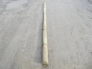 Tanalised Half Round Wooden Fence Rail 3.6m x 100mm