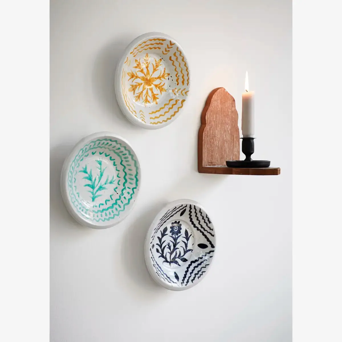 Terracotta Tray - White & Black