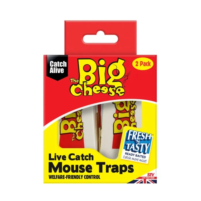The Big Cheese Live Catch Mouse Traps 2-Pack