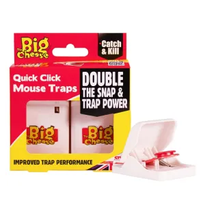The Big Cheese Quick Click Mouse Traps Twin Pack