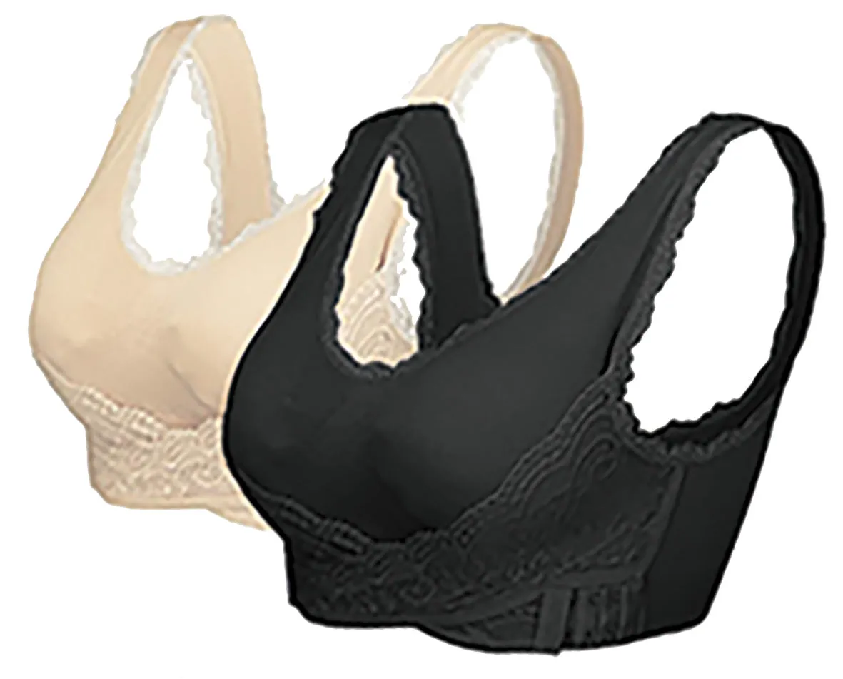 The Comfy Cross Over Bra Black XXL