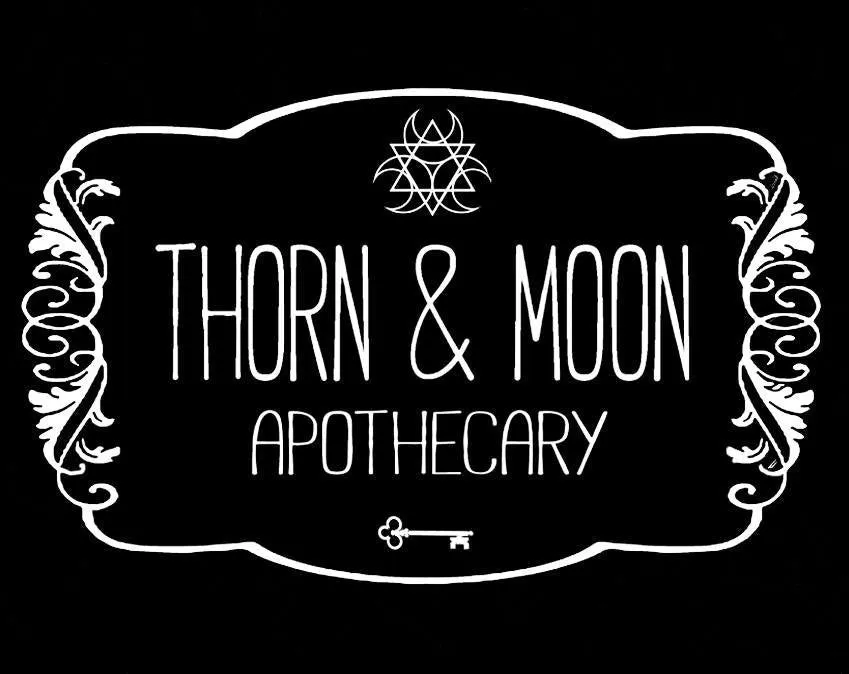 Thorn & Moon Apothecary Candle - No. 6 - Sandalwood and Rose - 100% Soy - Scented Candle - Essential Oil and Fragrance Oil blend, Herb/Resin
