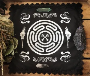 Thorn & Moon Hekate Goddess Altar Cloth