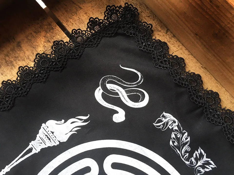 Thorn & Moon Hekate Goddess Altar Cloth