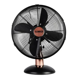 Tower T611000B household fan Black, Rose gold