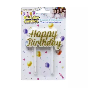 UBL Birthday Candle Gold Plaque #YA0103