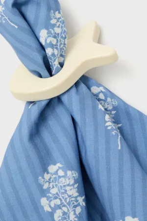 White Fish Napkin Rings Set of 4